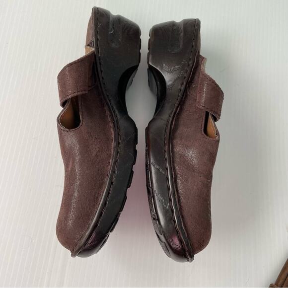 B.o.c clog mule brown shoes with buckle detail size 10 - Picture 2 of 7